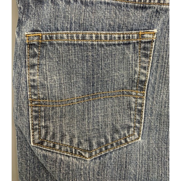 Lee Premium Select Relaxed Fit Straight Leg Work Jeans, Sz 31x24 Cut Off Raw Hem - Picture 14 of 16